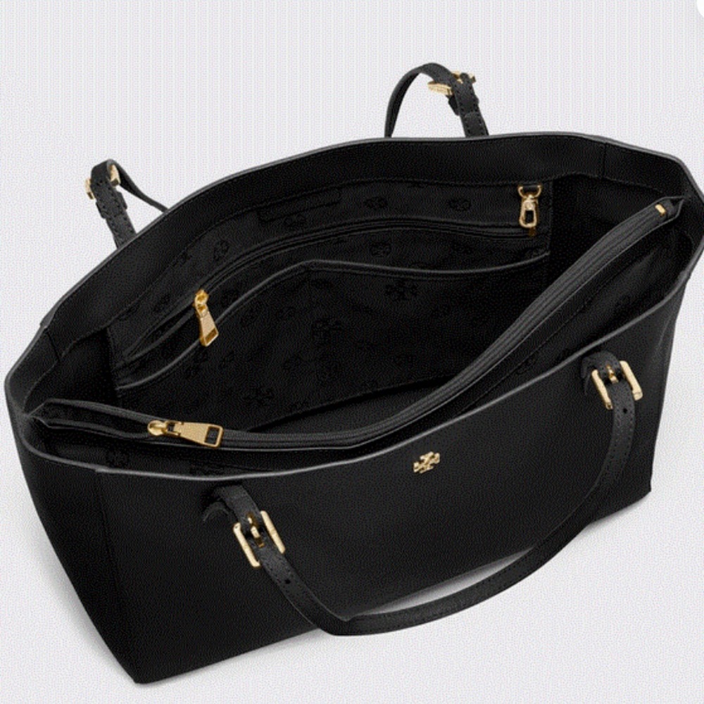 TORY BURCH York Leather Buckle Tote *black* - Picture 6 of 17